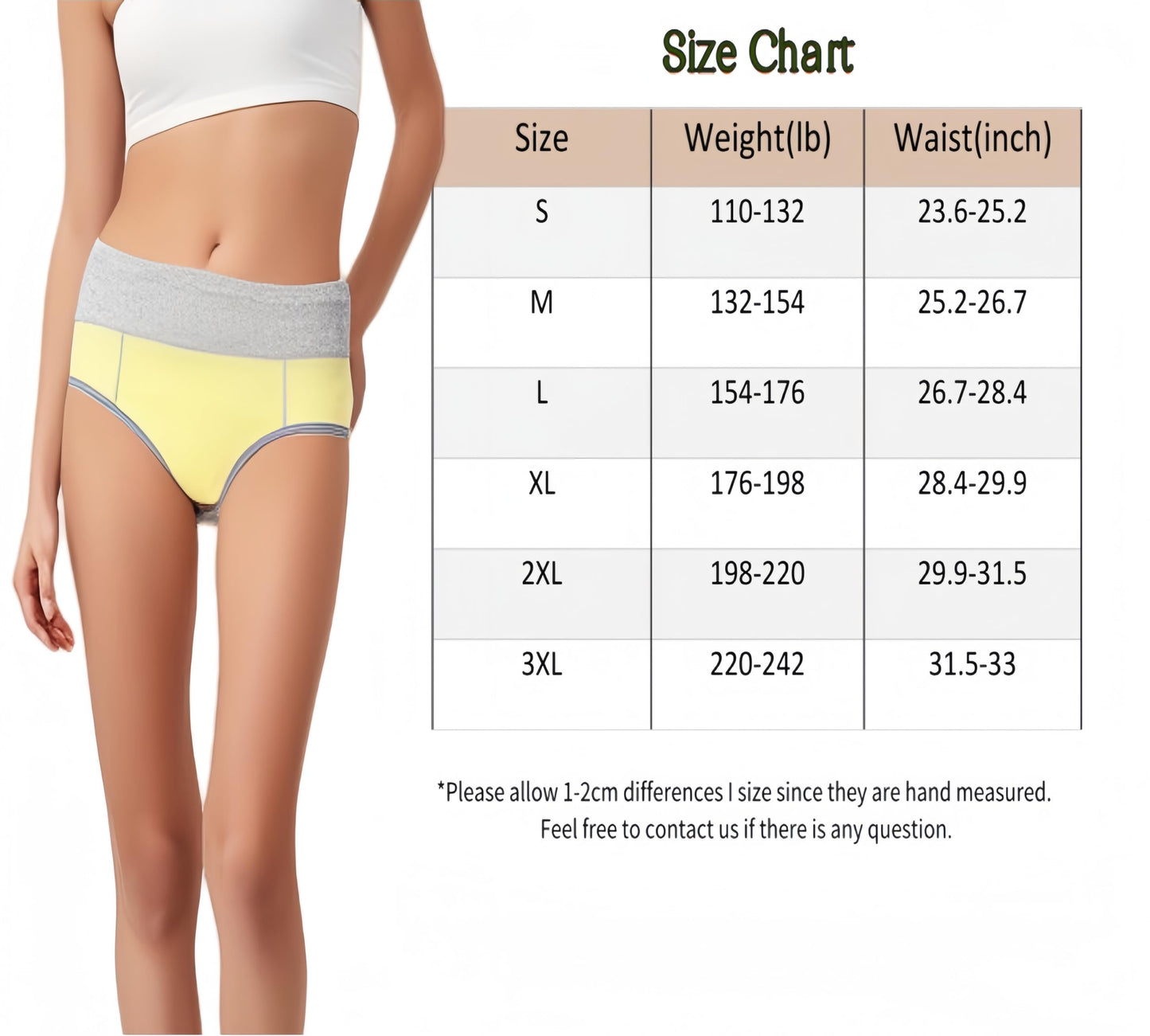 Women's Cotton Underwear Mid Waisted Stretch Briefs Soft Underpants Ladies Full Coverage Panties 4 Pack(Burgundy, Orange, Blue, Yellow)