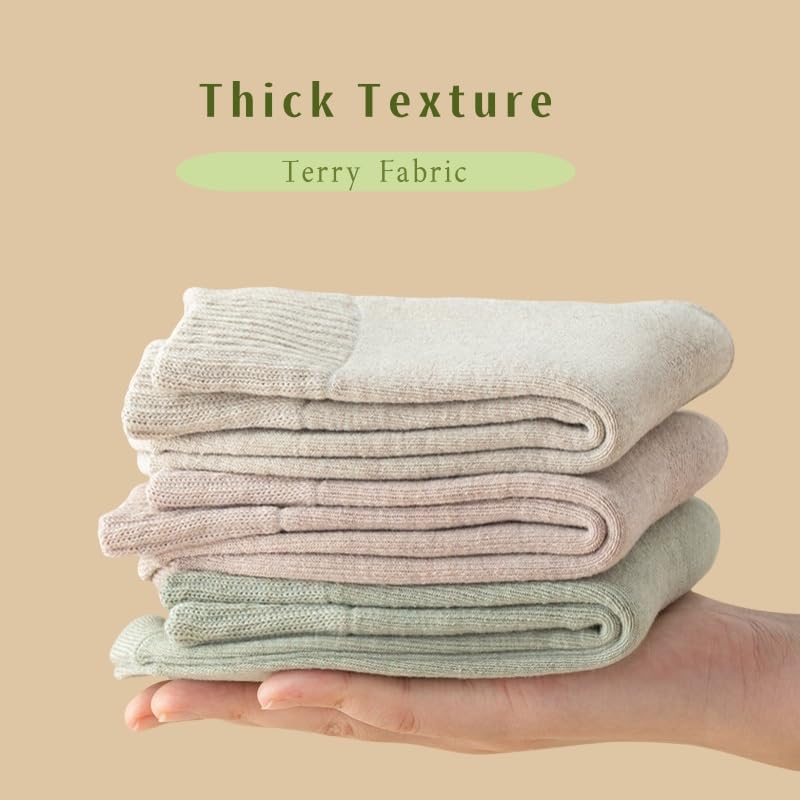 Women Warm Thick Cozy Crew Socks For Winter - Knit Warm Socks 5 Pairs