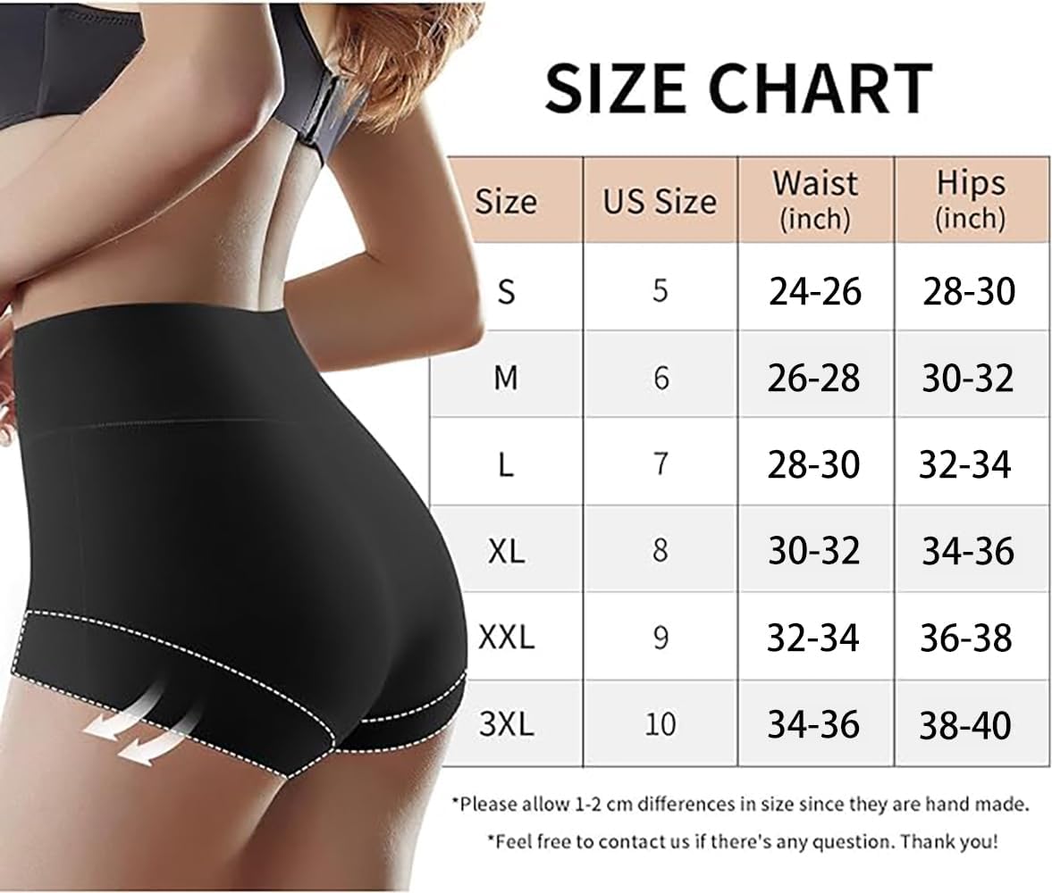 Ultimate Comfort cotton underwear for women,high waisted, Full Coverage, panties for women 4 Pack Black