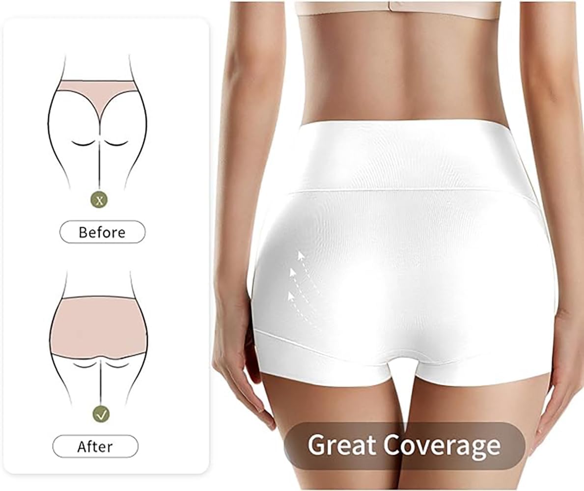 Ultimate Comfort cotton underwear for women,high waisted, Full Coverage, panties for women 4 Pack