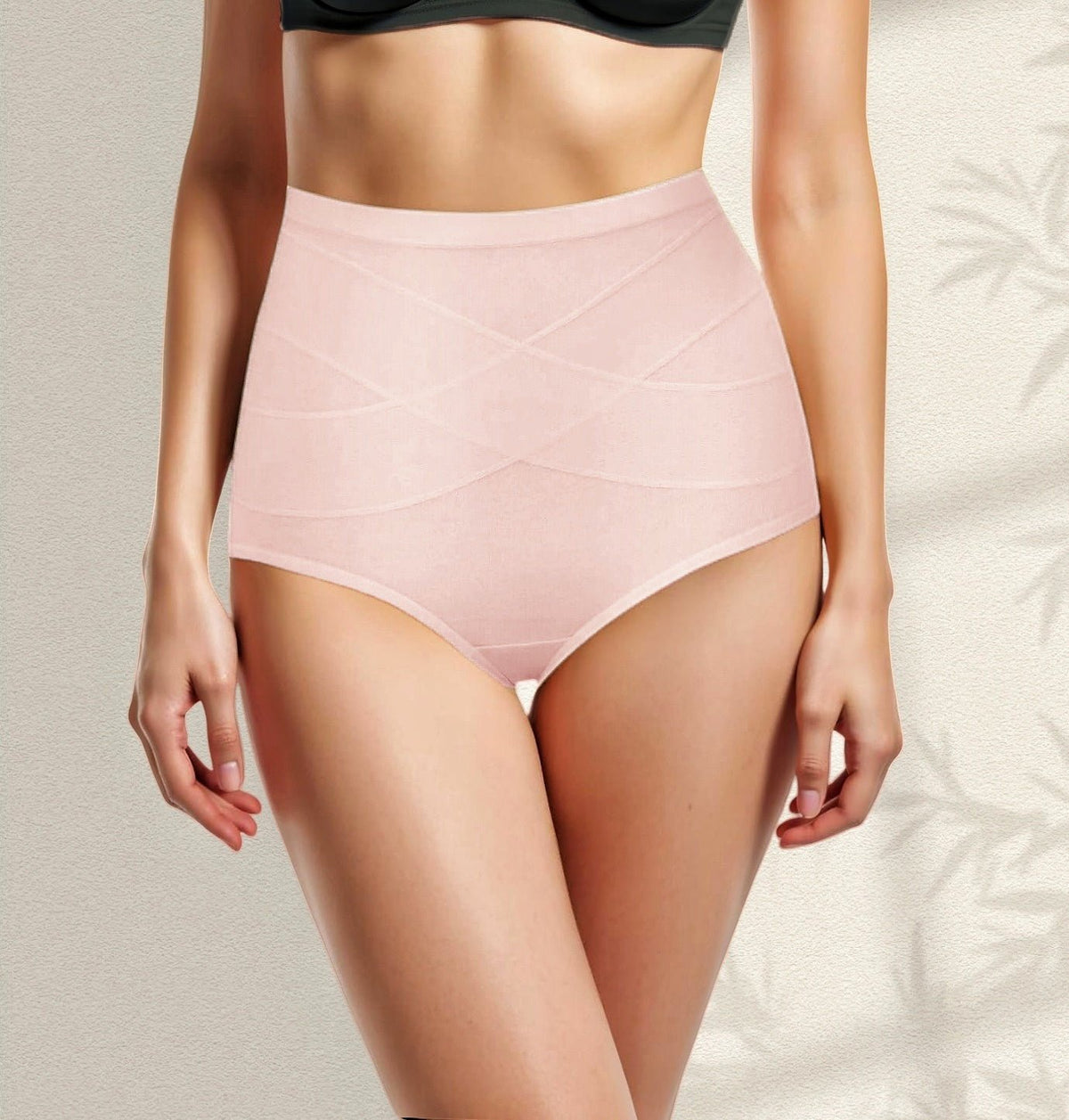 Women’s High-Waisted Thin Cotton Briefs 4-Pack (Nude, Black, Pink, Gray) - FancyTwig